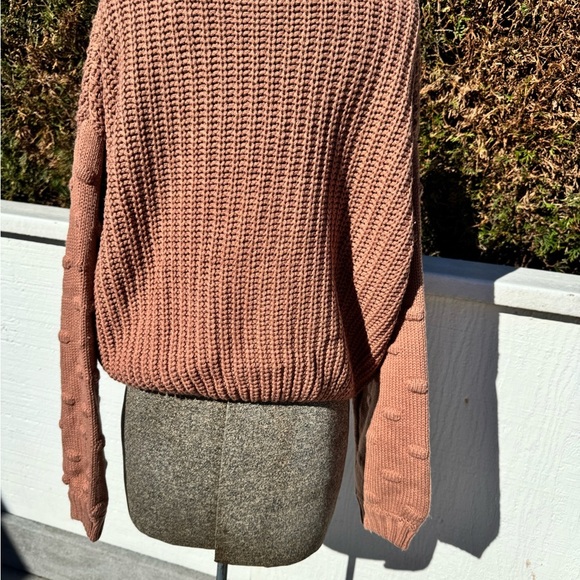 moon & madison Women's Knit Sweater in mauve size Large - Picture 3 of 3